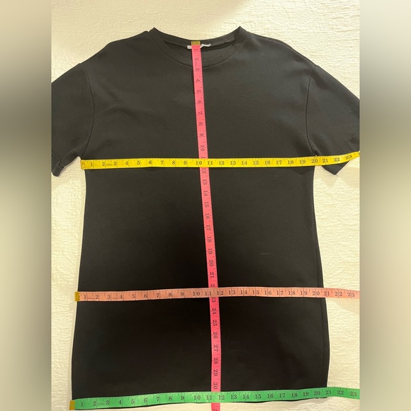 Zara black cotton, mini dress or long top size small - Picture 8 of 11